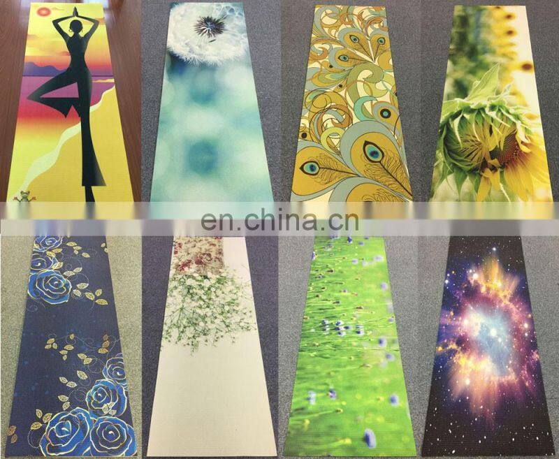 Digital printed yoga mat eco friendly