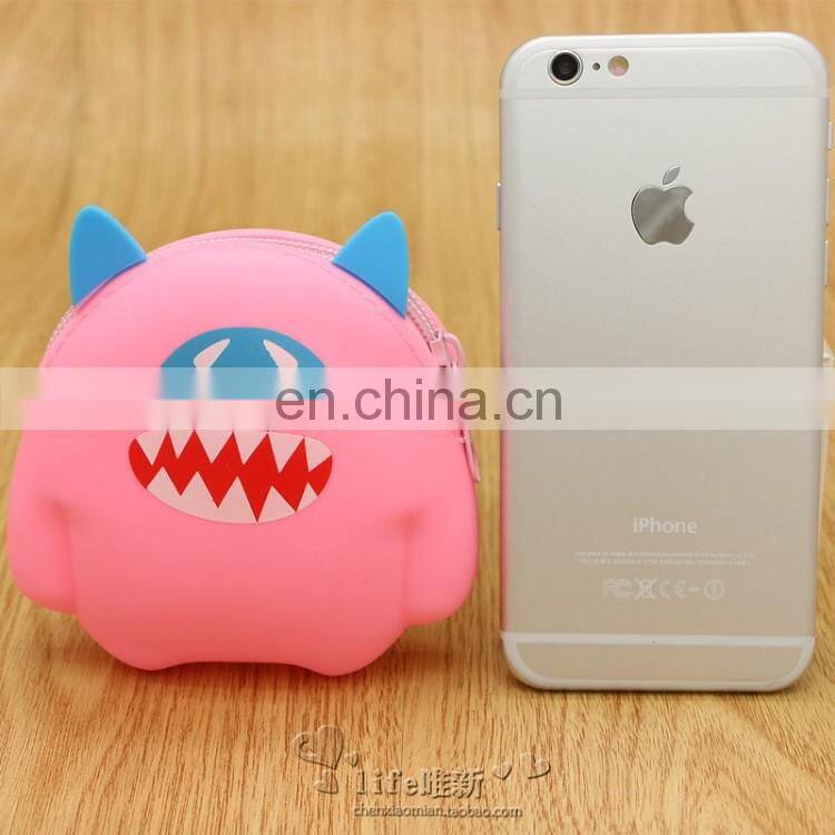 Bulk Wholesale Animal Shape Key Holder Wallet Custom Clutch Mini Women's Silicone Coin Purse