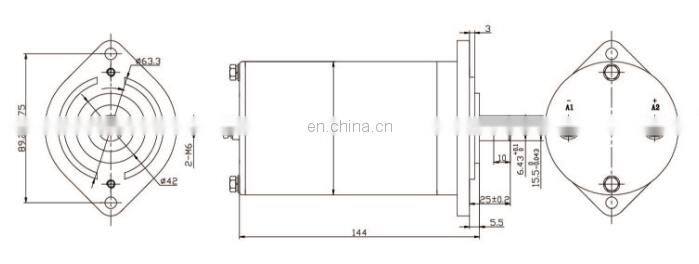 12 volt hydraulic pump motor 800w dc lift motor with S3 duty