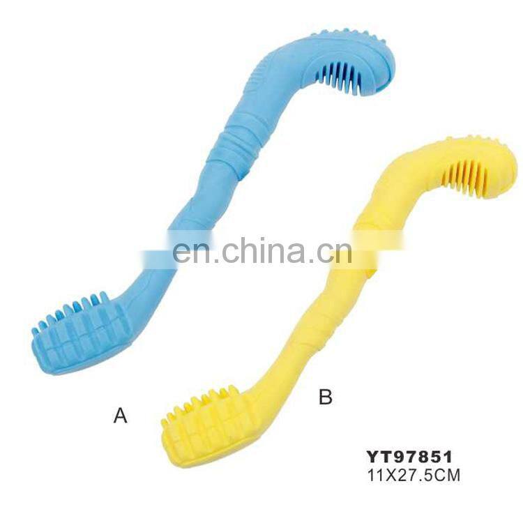 Optional color TPR dog chew brush toy teeth cleaning durable dog toys