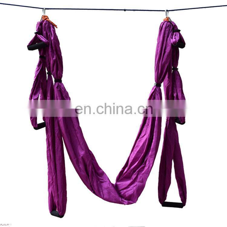 OEM High-Strength Soft 350*100cm yoga sling / Anti-gravity Yoga / Yoga Hammock