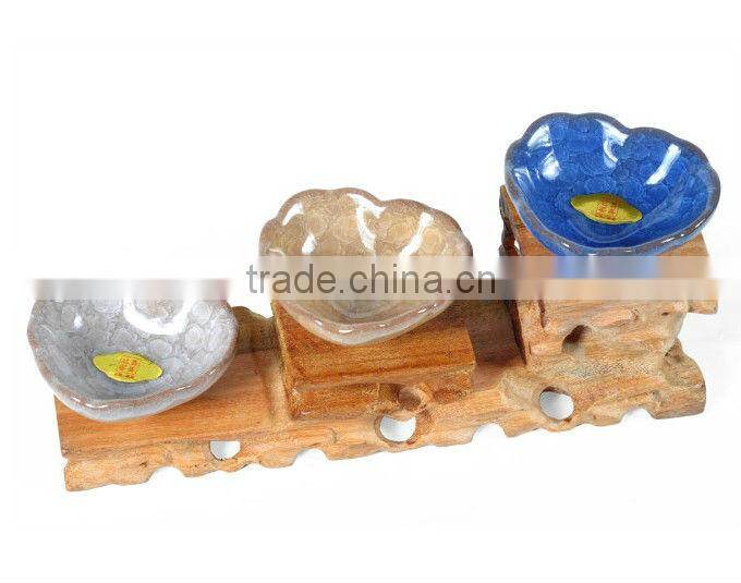 Ice Cracks Gongfu Teacup,heart shape tea bowl 30ml