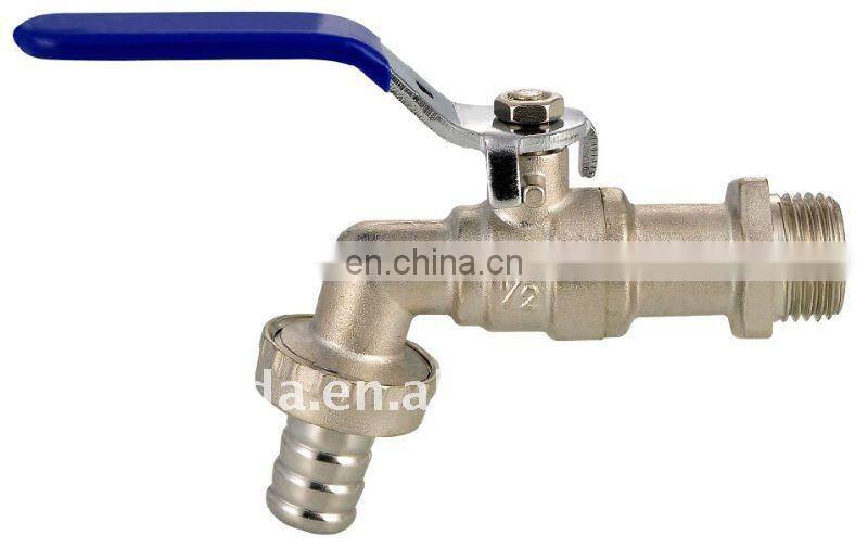 JD-2025 Brass bibcock,Steel Handle with Plastic Cover