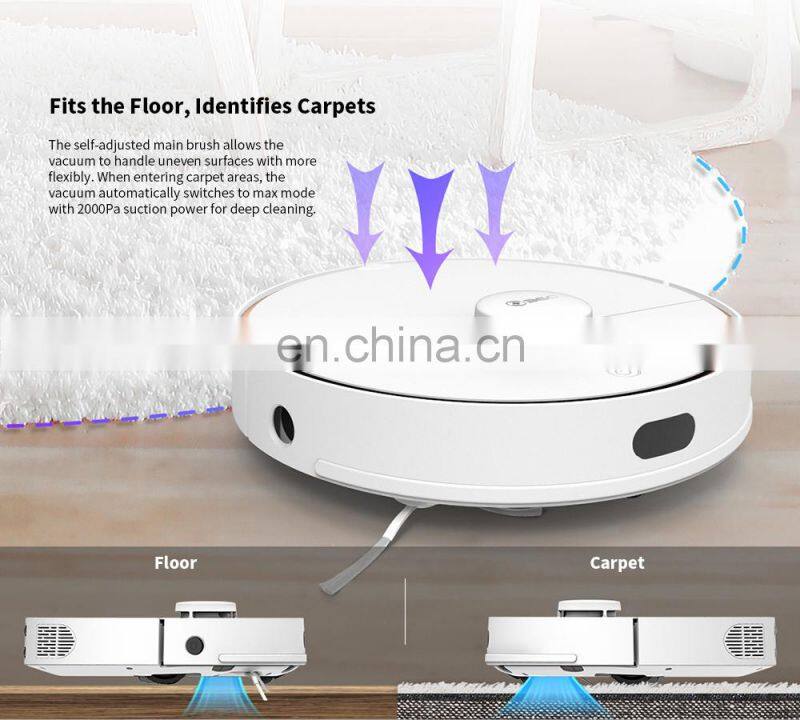 Global Version 360 S7 Home Aspirator Dust Collector 2000Pa Laser Navigation Ultra-Quiet Mooping & Sweeping Robot Vacuum Cleaner