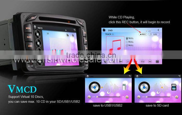 Erisin ES7507M 7 inch 2 Din Auto Car DVD GPS for G-Class W463