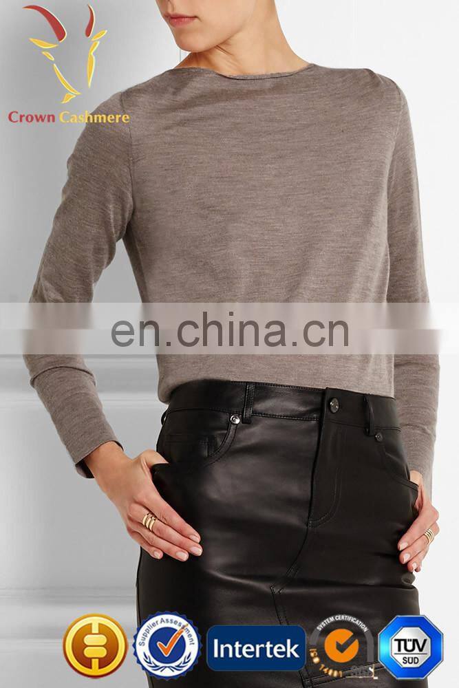 Cashmere/Cashmere Wool Blended Sweater Lady Pullover Sweater