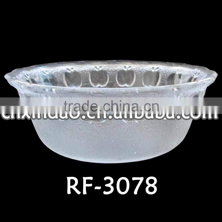Professional Zibo Made Round Clear Promotional Glass Mixing Bowl for Kids