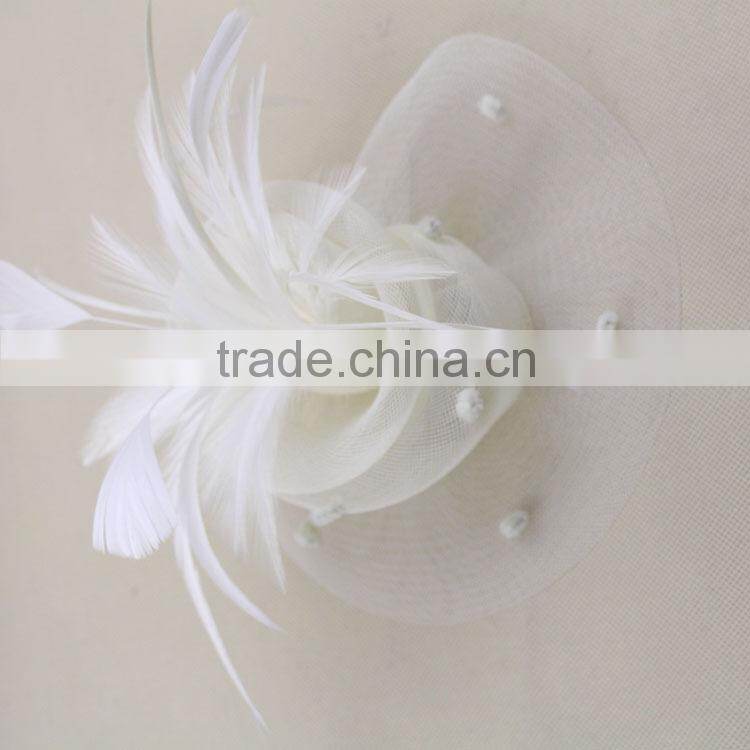 Wholesale Alibaba Bridal Hair Accessories Feather Fascinator For Wedding Party