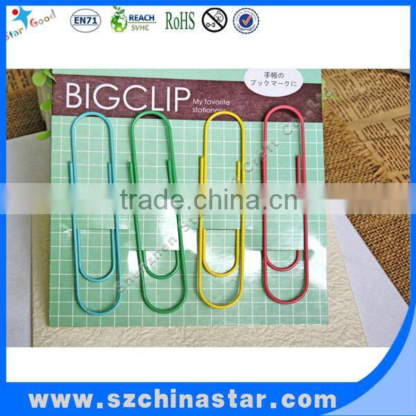 Beautiful design promotional striped paper clips