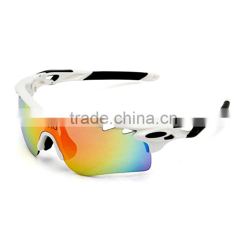 Hottest selling low MOQ color mixing 5 interchangeable lens bicycle sport sun glasses