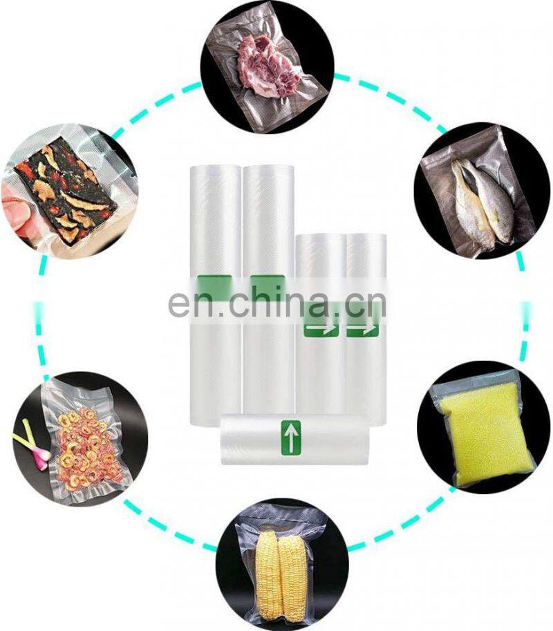 Fast delivery factory direct sale food grade PA/PE plastic packaging embossed vacuum sealer bags for food