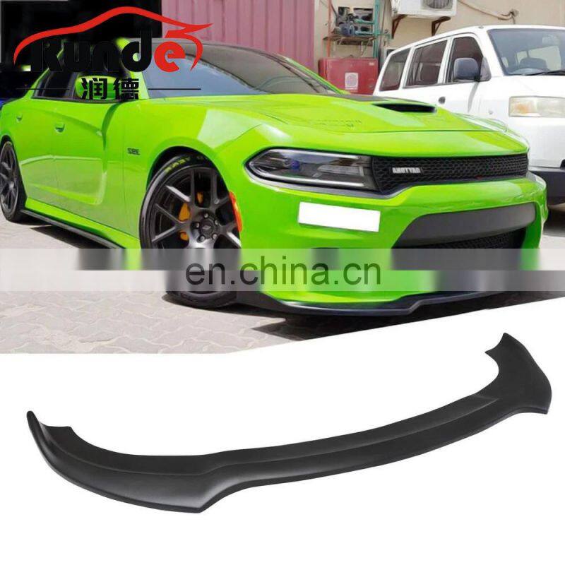 Runde New Arrival Gloss Black Widebody Front Lip Spoiler Fits For Dodge Charger 2015-2021 Front Bumper Lip Splitter