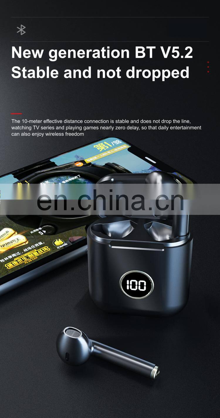 Hands free Earpiece True Auriculares Stereo LED power display BT 5.0 wireless earphone tws earbuds wireless 2021