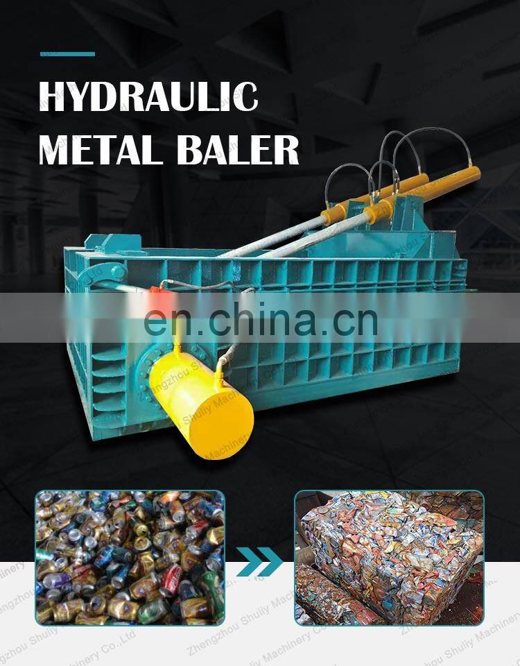 High efficiency horizontal scrap metal baler machine scrap metal balers