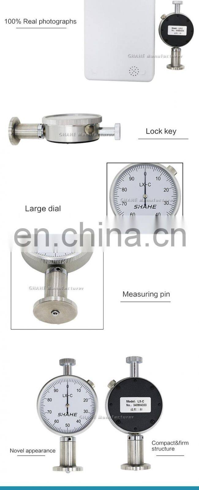 LX-C-1 Portable hardness tester shore C durometer Rubber hardness tester shore hardness tester