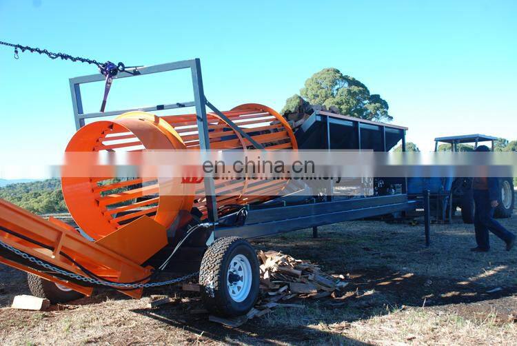 Rotary type wood chips garbage firewood trommel screen factory price