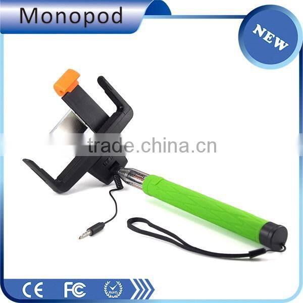 Cheap top sell hot selling wired selfie stick