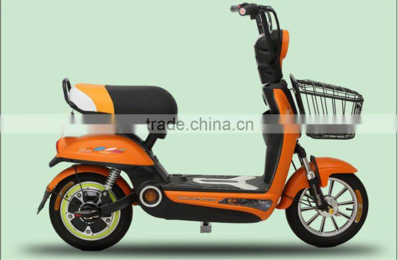 Orange electric bike