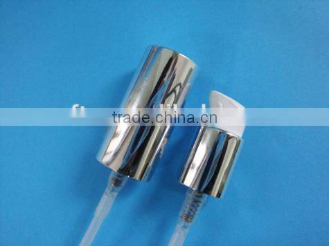 24mm water transfer printing treatment pump with special half cover, plastic external spring cream pump