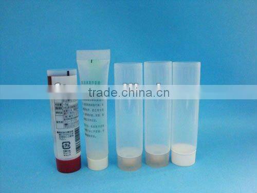 Special pp plastic soft tube/eye cream bottle with uv screw cap /cosmetic soft tube with roller unit