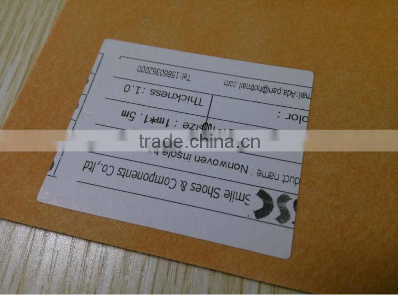 eco-friendly fiber insole sheet for footwear