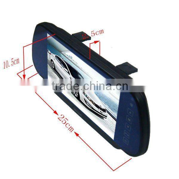 2014 hot selling product 7 inch car reversing mirror monitor rearview monitor