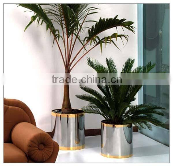 2016 New Garden Modern Flowerpot 304 Stainless Steel Modern Flowerpot Home Decoration