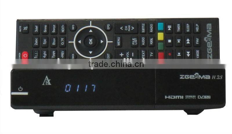 Original ZGEMMA H .2S Twin Tuner DVB-S2 + DVB-S2 Dual Core Satellite Receiver support TF memory Card