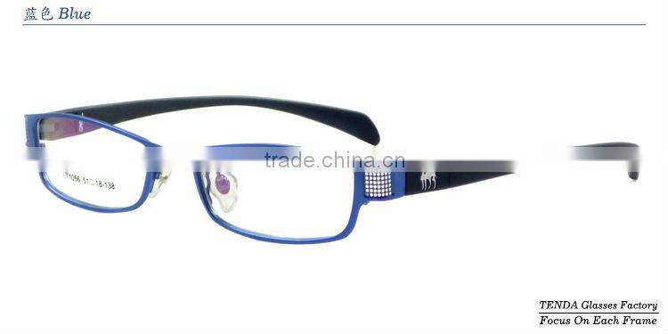 Women fancy eyeglasses frames with changeable temples