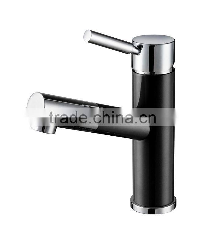 2014 hot stoving varnish finish single lever basin faucet by low price