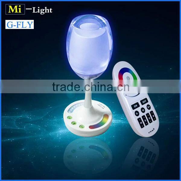 Best selling led party bulb romantic wine cup light gift usb charger wifi control wireless rgb led light