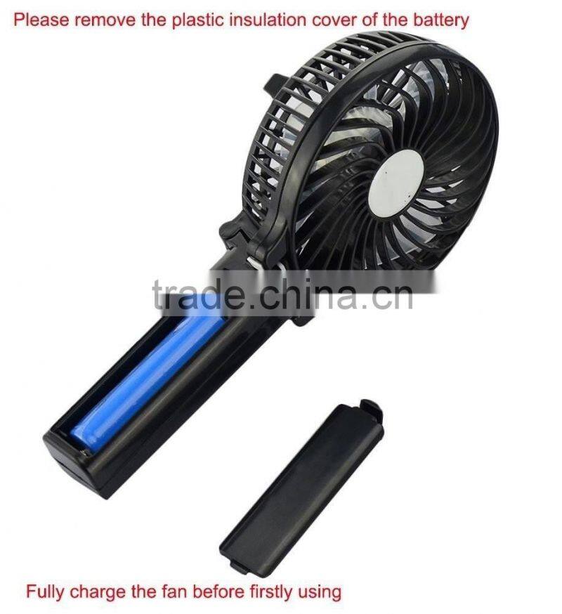 Rechargeable Battery Portable Handheld Mini USB Labtop Desk Fan Stepless Speed Big Wind mini USB ABS Fan