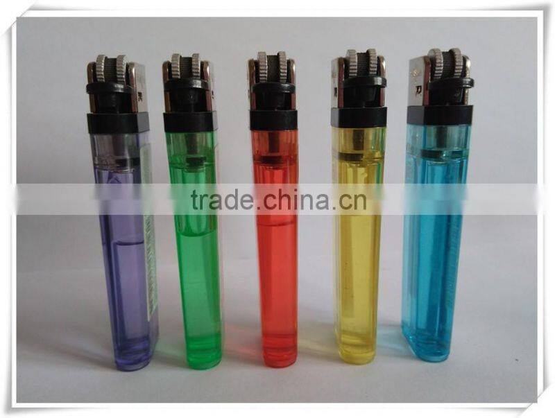 Classic EU plastic flint lighter FH-001 packed in blister card with black and color racket