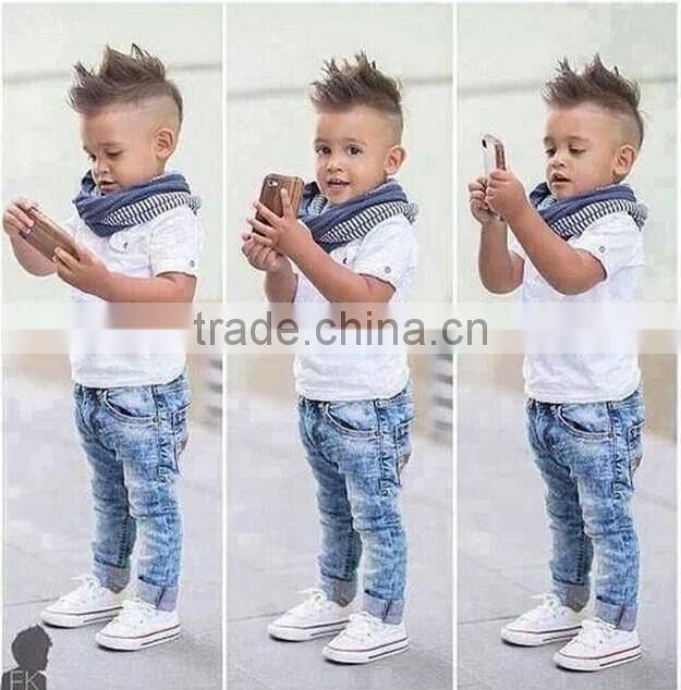 2016 Hot Sale Baby Boy Clothes Set 3pcs Summer Handsome Boy Clothing Set