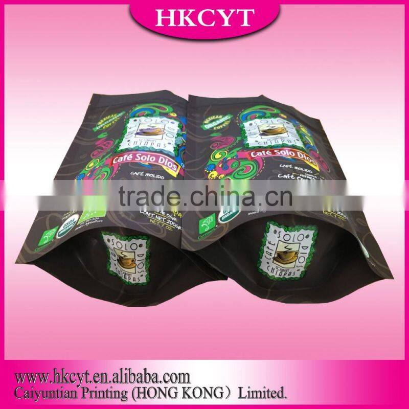 Custom coffee packaging pouch /coffee packaging bags with valve