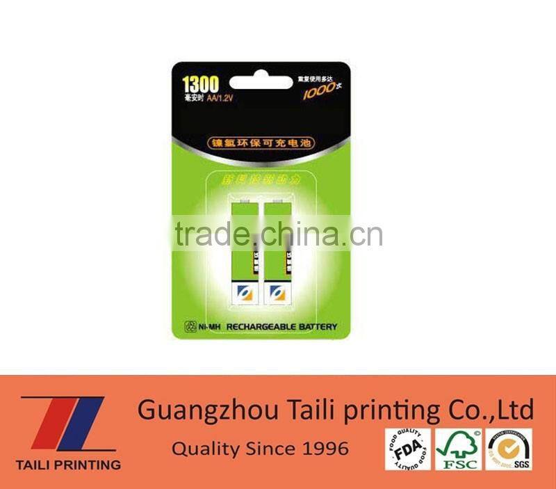 High quality blister card printing / blister card packaging design
