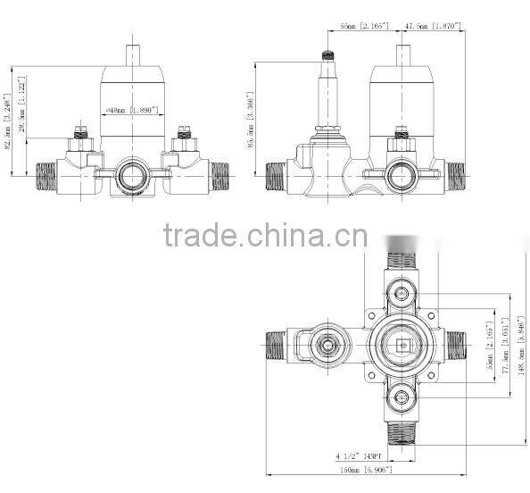 3 ways shower diverter or water mixer valve for Shower advice