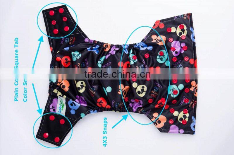Newest hot sale AnAnBaby cloth aio diapers eco cloth nappies