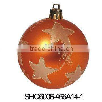 Factory made vacuum forming gold ABS plastic christmas ball