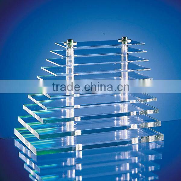 2015 multilayer fine clear acrylic display stand for jewelery made in china