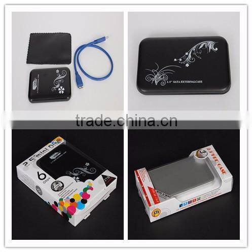 USB 3.0 HDD Hard Disk Drive External Enclosure 2.5 Inch SATA Case Box Shell with a 1tb hard disk drive