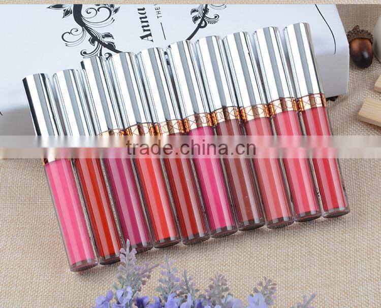 Waterproof matte korean new style branded makeup promotional lip gloss