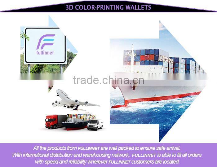 Guangzhou New Design Love Birds Printed PU Wallets and Purses with zipper/Wholesale Fashion Gift