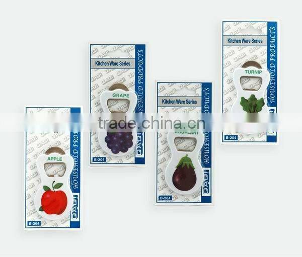 plastic fruits shape opener&fridge magnet