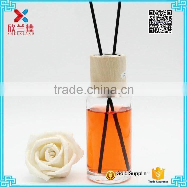 2016 100ml diffuser reed bottle wholesale round shape glass
