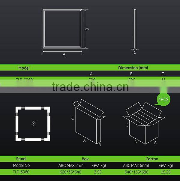 new product High quality high lumen high energy saving 40W Side lighting Square panel LED light