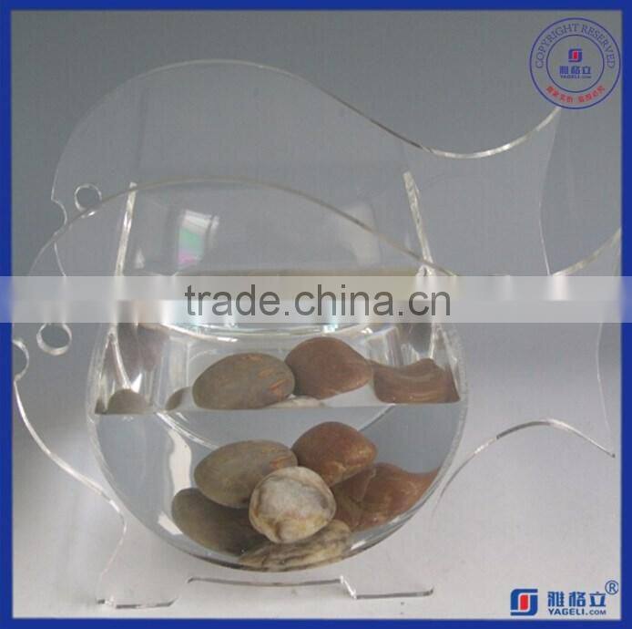 Yageli 2016 new products crystal acrylic tiny fish tank