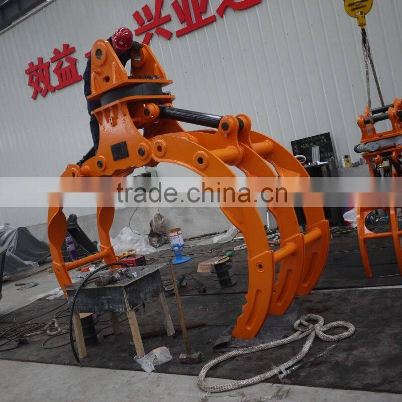 Good quality Excavator Log grapple made in China but western quality