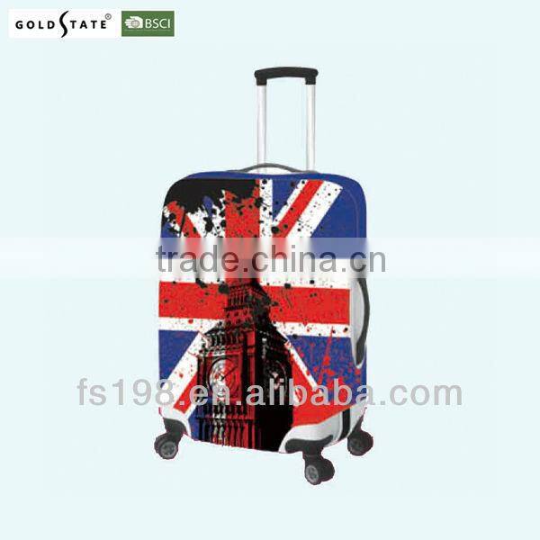 2015 fashion Spandex luggage cover with Union Jack print