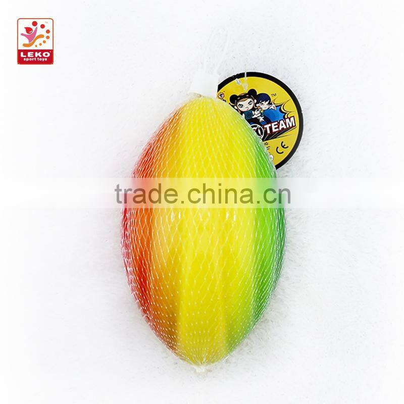 Hot selling balls Full color PU Stress football with shrink wrap